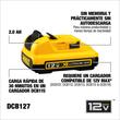 DeWalt 12V XR 2.0Ah akkumulátor (DCB126) DeWalt 12V XR 2.0Ah akkumulátor (DCB126)