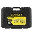 Stanley 1/4" + 1/2" Dugókulcs Szett 5 Fokonkénti Fogazással, 72 Részes Kemény Dobozban (STMT82831-1) Stanley 1/4" + 1/2" Dugókulcs Szett 5 Fokonkénti Fogazással, 72 Részes Kemény Dobozban (STMT82831-1)