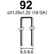 Bostitch 92 kapocs 40mm galvanizált - 3 000 db (1924001Z) Bostitch 92 kapocs 40mm galvanizált - 3 000 db (1924001Z)