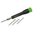 Stanley precíziós cserélhető pengés csavarhúzó készlet, 4 részes, Torx (STHT0-62628) Stanley precíziós cserélhető pengés csavarhúzó készlet, 4 részes, Torx (STHT0-62628)