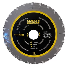Stanley FatMax TCT/HW Körfűrészlap 190x30 24T (STA13366)
