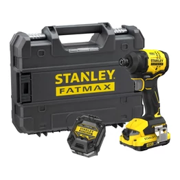 Stanley V20 Ütvecsavarozó 1/4" + 1db 2.0Ah akku + TSTAK koffer (SFMCF811D1T)