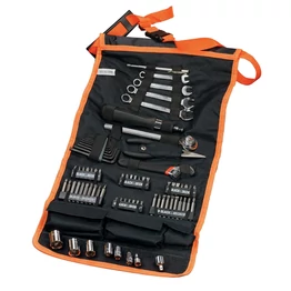 Black+Decker 76 részes autóipari racsnis kéziszerszám készlet (A7063)
