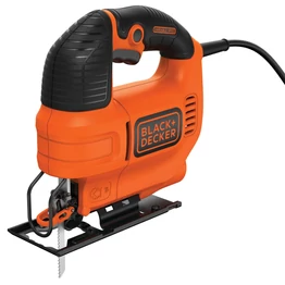 Black+Decker 520 W változtatható sebességű kompakt dekopírfűrész fűrészlappal. (KS701E)