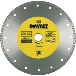 DeWalt turbó gyémántszemcsés vágótárcsa 230 x 22mm (DT3732)