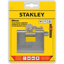Stanley Páncélozott tömör sárgaréz lakat 80mm (S742-023)