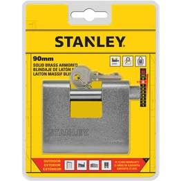 Stanley Páncélozott tömör sárgaréz lakat 90mm (S742-024)