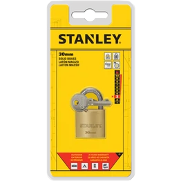 Stanley Sárgaréz lakat, normál kengyellel 30mm (S742-030)