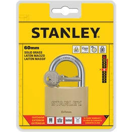 Stanley Sárgaréz lakat, normál kengyellel 60mm (S742-033)