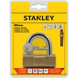 Stanley Hengeres tömör sárgaréz lakat, 80mm (S742-049)