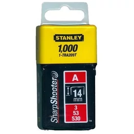 Stanley Tűzőkapocs "A" 14mm (3/53/530) 1000db (1-TRA209T) Stanley Tűzőkapocs "A" 14mm (3/53/530) 1000db (1-TRA209T)