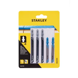 Stanley Dekopírfűrészlap készlet fa/fém 5db HCS/HSS (STA27030)