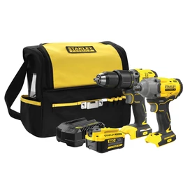 Stanley V20 Kefe-nélküli Ütvefúró-csavarozó + Ütvecsavarozó készlet