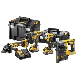 DeWalt 18V XR Kefe-nélküli Gépszett 4 részes (DCK422P3T)