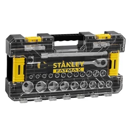 Stanley Fatmax Nagyméretű 1/2"Dugókulcs Szett, 26 Részes, Összecsatolható Tárolódobozban (FMMT98103-1) Stanley Fatmax Nagyméretű 1/2"Dugókulcs Szett, 26 Részes, Összecsatolható Tárolódobozban (FMMT98103-1)