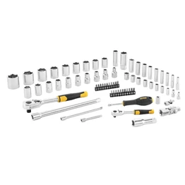 Stanley 1/4" + 1/2" Dugókulcs Szett 5 Fokonkénti Fogazással, 72 Részes Kemény Dobozban (STMT82831-1) Stanley 1/4" + 1/2" Dugókulcs Szett 5 Fokonkénti Fogazással, 72 Részes Kemény Dobozban (STMT82831-1)