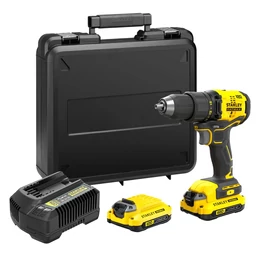 Stanley FatMax V20 Akkus Fúró-csavarozó 2x1.5Ah akkumulátor + koffer (SFMCD710C2K) Stanley FatMax V20 Akkus Fúró-csavarozó 2x1.5Ah akkumulátor + koffer (SFMCD710C2K)