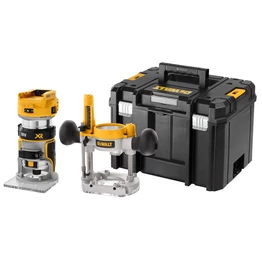 DeWalt 18V Akkus Felsőmaró 8mm + fix talp (DCW604NT)