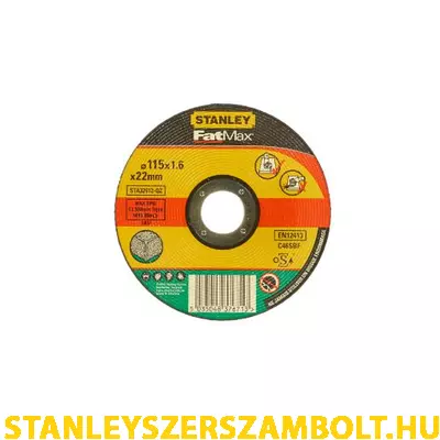 Stanley FatMax közetvágó tárcsa 115 x 1,6 x 22mm (STA32612)