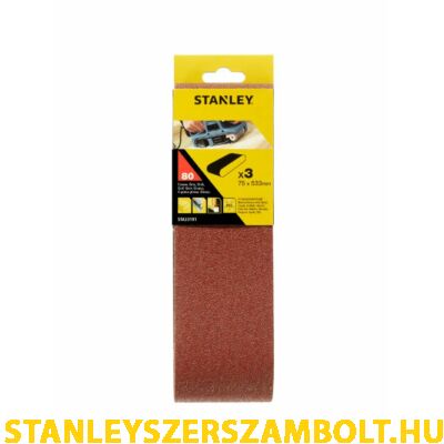 Stanley Csiszoló szalag 75×533mm 80g 3db (STA33191)