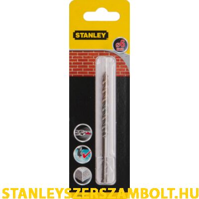 Stanley precíziós kőzetfúrószár karbid csúccsal  6 x 60 x 100mm (STA58000)