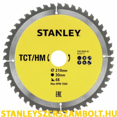Stanley Körfűrészlap TCT 210x30 48T (STA13045)