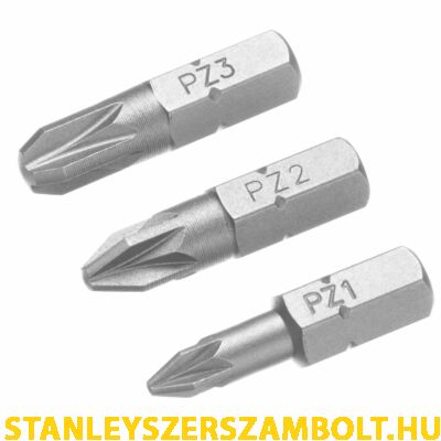 Stanley PZ1, PZ2, PZ3 Bitfej szett 25mm (STA61043)