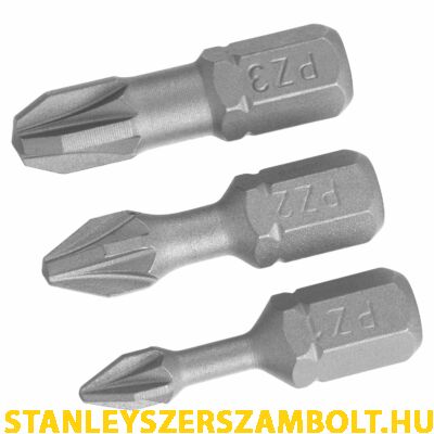 Stanley PZ1, PZ2, PZ3 FatMax Torziós bit szett 25mm (STA62043)