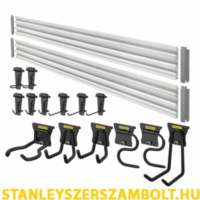 Stanley Track Wall System Falra Szerelhető Tárolórendszer 20 db-os kezdőkészlet (STST22000-1)