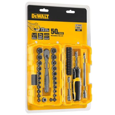 DeWalt Dugókulcs és bit készlet 50db 1/4" (DWMT81610-0)