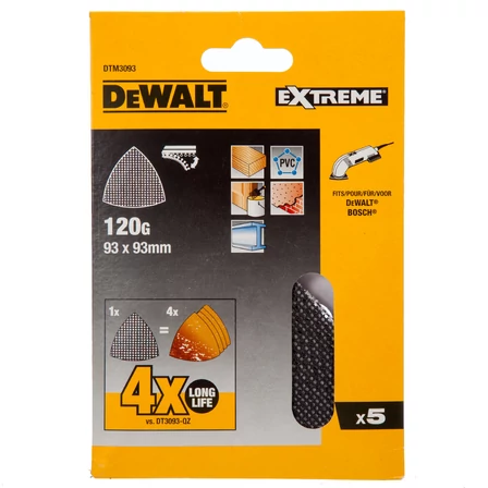 DeWalt tépőzáras csiszolóháló 120G (DTM3093)