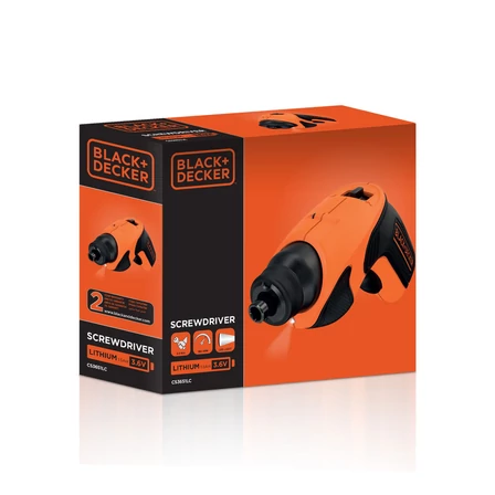 Black+Decker 3,6 V Li-Ion akkumulátoros marokcsavarozó (CS3651LC)