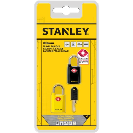 Stanley Combo egyenkulcsos TSA lakat fekete/sárga 20 mm 2db-os csomag (S742-064)