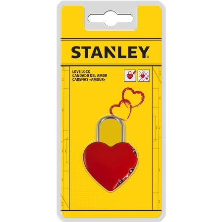 Stanley szív alakú lakat (S742-065)