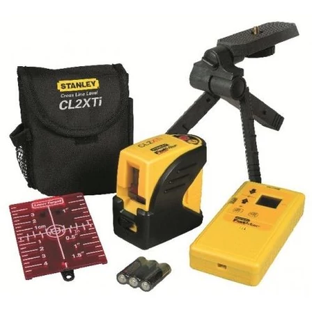 Stanley FatMax CrossLine CL2XTi keresztsugaras lézeres szintező készlet 25m (1-77-121)