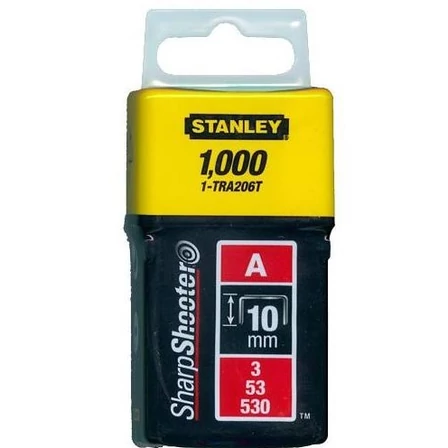 Stanley Tűzőkapocs "A" 10mm (3/53/530) 1000db (1-TRA206T)