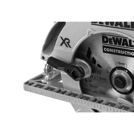 DeWalt 18V Kefe-nélküli Körfűrész akku és töltő nélkül (DCS572NT)