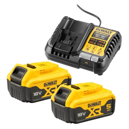 DeWalt Akku pakk 2x5Ah akkumulátor + töltő (DCB1104P2)