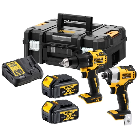 DeWalt 18V Kefe-nélküli Ütvefúró-csavarozó és ütvecsavarozó szett (DCK2062M2T)