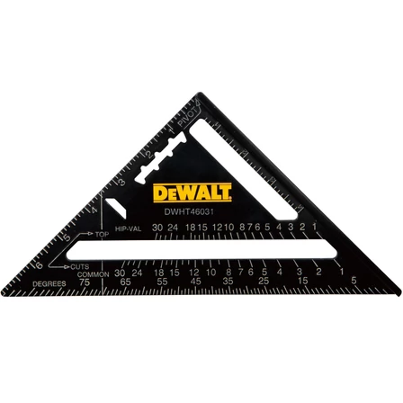DeWalt Derékszögű Háromszög vonalzó 7" (DWHT46031-0)