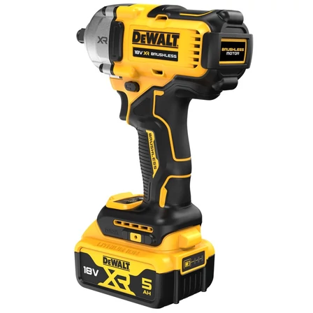 DeWalt Kefe-nélküli Ütvecsavarozó 1/2" 812nm +2db 5.0Ah akku + koffer (DCF891P2T)