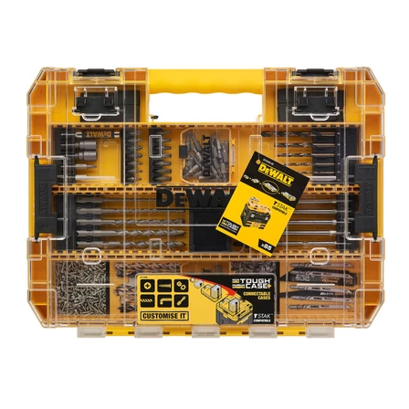 DeWalt ToughCase Fúrószár és bitkészlet (DT70763)