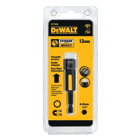 DeWalt Mágneses, tisztítható dugókulcs 13 mm (DT7450)