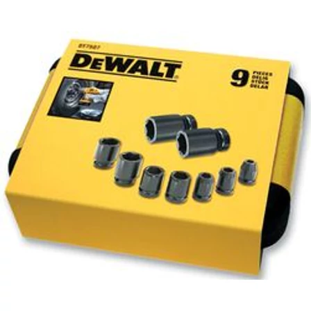 DeWalt Impact Dugókulcs készlet 9 részes 1/2" (DT7507)