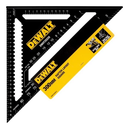 DeWalt Derékszögű Háromszög vonalzó 30cm (DWHT25228-0)