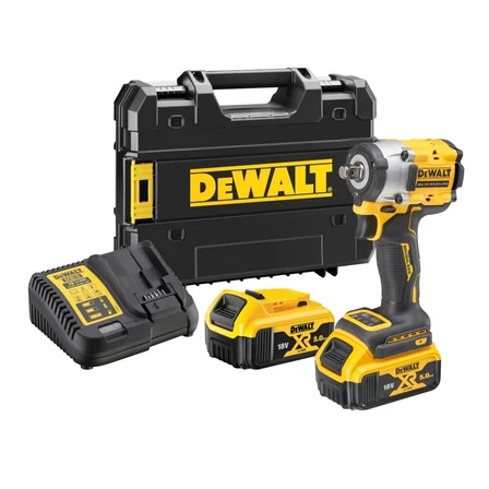 DeWalt 18V XR Kefe-nélküli Ütvecsavarozó 1/2" 406Nm (DCF921P2T)