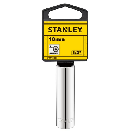 Stanley 1/4" Drive 6P Hosszú Dugókulcs 10 mm (STMT86098-0)