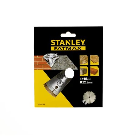 Stanley FatMax szegmentált gyémántszemcsés vágótárcsa 115 x 22mm (STA38102)