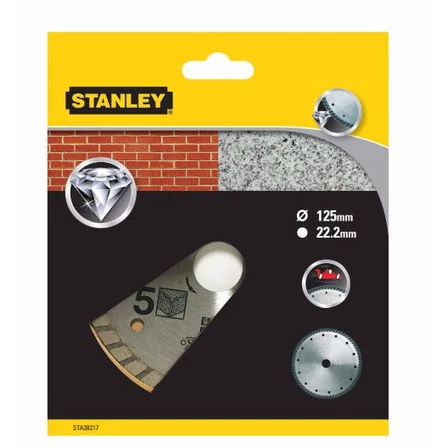 Stanley gyémánttárcsa gránit/tégla 125x22.2mm (STA38217)