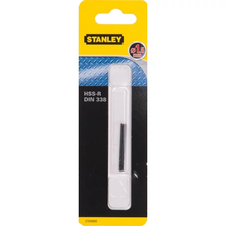 Stanley fémfúrószár HSS-R DIN338  1,5 x 18 x 40mm 3db (STA50005)